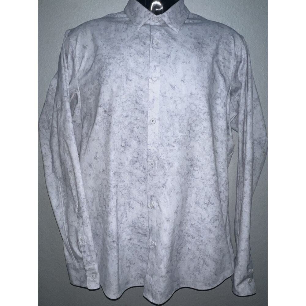 Lululemon Mens Airing Easy Button Up Shirt Sz Large Gray Long Sleeve Stretch